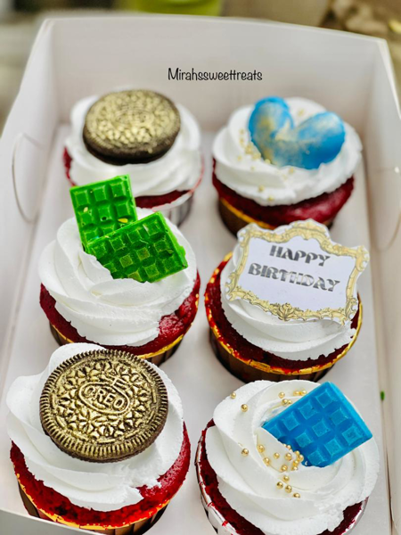 6 pieces cupcakes
