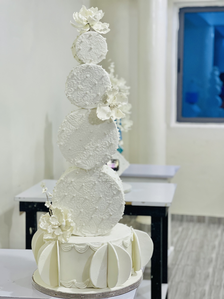 Top forward gravity cake